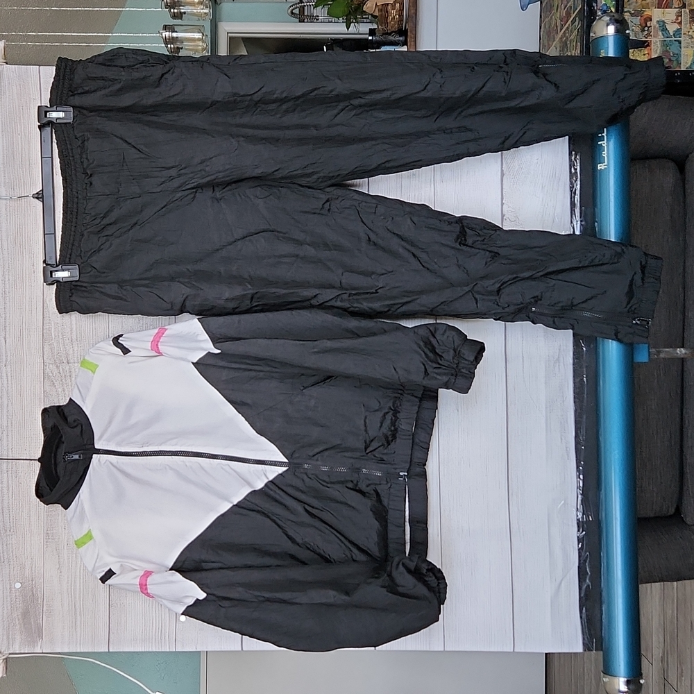 Vintage casual club windbreaker set